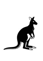 Silhouette of a Kangaroo