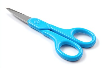 Child-safe Blue Scissors Designed for Crafting and Educational Activities