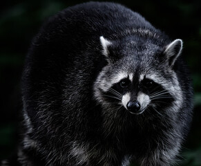 portrait of a raccoon