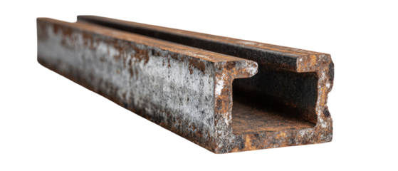Rusted metal beam