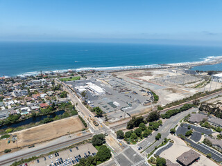 Aerial view of Carlsbad, Oceanside villas, holiday rentals in South California, San Diego, USA