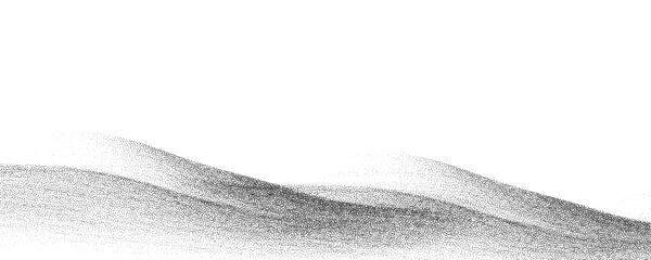 Halftone stipple mountain with brutalist retro photocopy noise, grunge punk Y2K collage style, vintage vector illustration with mound.Pointillism textured illustration. © gala