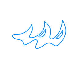 Water splash line icon 