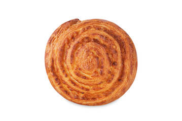 Cheese cake roll on a white isolated background