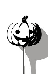 Halloween Lollipop – Kürbis Lutscher Malvorlage