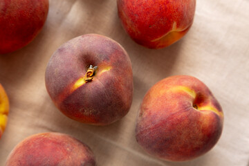 Raw Organic Peaches Ready to Eat