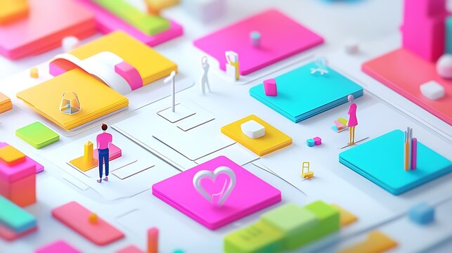 Witty AI companion creating strategic frameworks in colorful planning hub