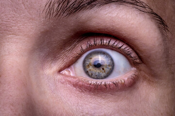 Close-Up of a Woman's Eye with Natural Detail