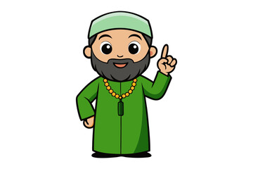 A muslim woman in a hijab teaches arabic alphabet on a whiteboard illustrating language learning