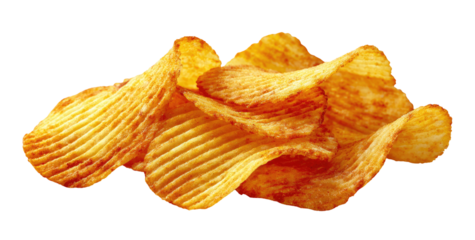 Close-up of crispy potato chips