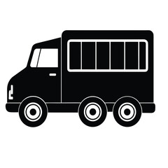 lorry-black-icon-silhouette-on-the-white-back-grou [Converted].eps