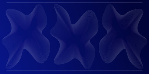 Blue and purple violet vector abstract particles soundwave background. illustration.