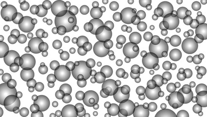 Seamless pattern with black drops. Black water background. Magic water drops wallpaper.