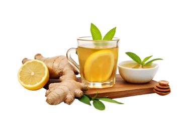 Inviting cup with golden liquid blend