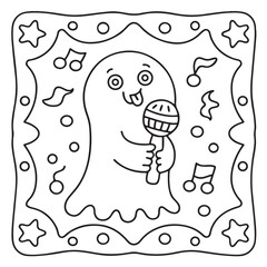 Halloween Bold and Easy Coloring Pages for Kids – Fun and Simple Spooky Designs for Children to Color