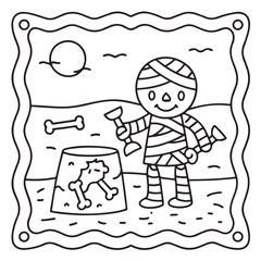 Halloween Bold and Easy Coloring Pages for Kids &ndash; Fun and Simple Spooky Designs for Children to Color