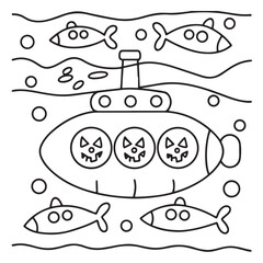 Halloween Bold and Easy Coloring Pages for Kids – Fun and Simple Spooky Designs for Children to Color