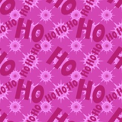 Winter seamless pattern Christmas laugh for textiles and linens