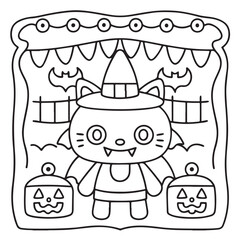 Halloween Coloring Pages for Kids – Cute, Easy & Fun Spooky Designs for Children’s Halloween Activities