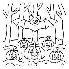 Halloween Coloring Pages for Kids – Cute, Easy & Fun Spooky Designs for Children’s Halloween Activities