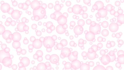 Seamless pattern with pink drops. Pink water background. Magic water drops wallpaper.