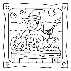 Halloween Bold and Easy Coloring Pages for Kids: Fun and Spooky Halloween Illustrations with Pumpkins, Ghosts, Bats, Witches, and More for Toddlers and Children