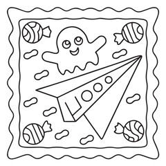 Halloween Bold and Easy Coloring Pages for Kids: Fun and Spooky Halloween Illustrations with Pumpkins, Ghosts, Bats, Witches, and More for Toddlers and Children