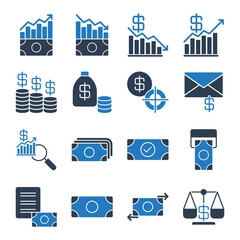 Business Chart Icon Set