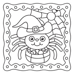 Halloween Bold and Easy Coloring Pages for Kids: Fun and Spooky Halloween Illustrations with Pumpkins, Ghosts, Bats, Witches, and More for Toddlers and Children