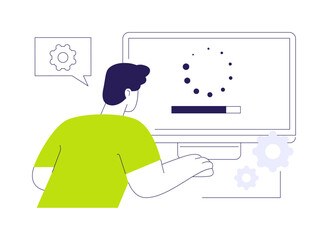 Download software abstract concept vector illustration.