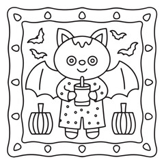 Halloween Bold and Easy Coloring Pages for Adults – Fun, Simple, and Spooky Designs for Relaxation and Creativity