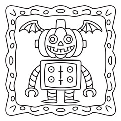 Halloween Bold and Easy Coloring Pages for Adults – Fun, Simple, and Spooky Designs for Relaxation and Creativity