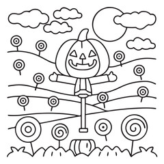 Halloween Bold and Easy Coloring Pages for Adults – Fun, Simple, and Spooky Designs for Relaxation and Creativity