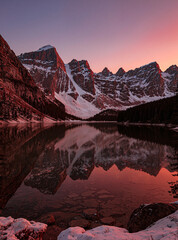 sunset in the mountains