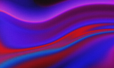Vibrant swirls of color dance in a captivating texture of grainy noise and abstract forms