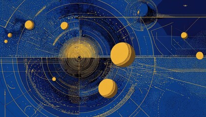 Abstract cosmic swirl, digital art, galaxy background, futuristic design, website banner