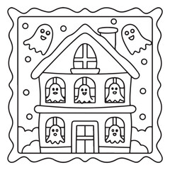 "Halloween Bold and Easy Coloring Pages – Cute and Spooky Pumpkins, Ghosts, Witches, Cats & More | Simple Line Art for Fun Coloring"