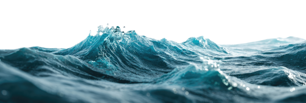 Turbulent ocean waves