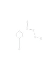 3D image of Clofibric acid skeletal formula - molecular chemical structure of Chlorophenoxyisobutyric acid isolated on white background