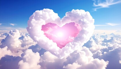 Heart-shaped cloud in vibrant sky (1)