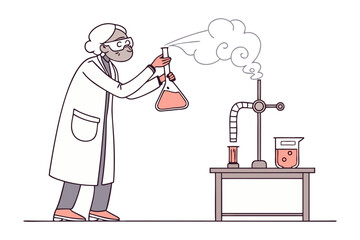 Smiling elderly man with glasses presents a colorful bouquet of flowers to a happy elderly woman