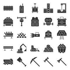 Mining Industry Icon - Soil Ground Drill Icon