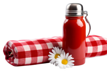 Outdoor scene with iconic picnic essentials