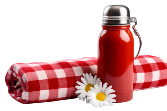 Outdoor scene with iconic picnic essentials