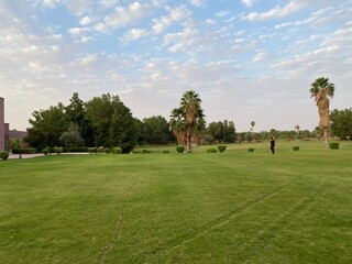 golf course in the morning