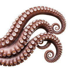 Obraz premium octopus tentacles on Isolated transparent background png. generated with AI