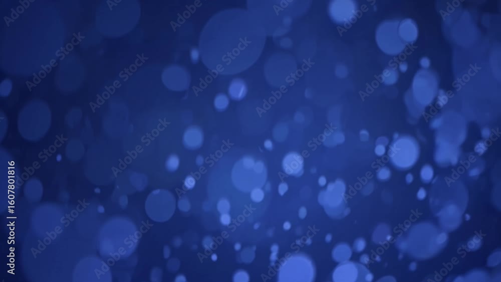 Poster ethereal, dynamic circular composition vivid blue backdrop with energetic particle flow, ideal for d