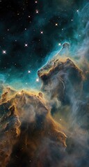 Cosmic Cliffs Nebula Star Formation in Space