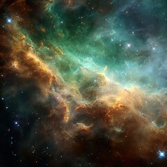 Cosmic Nebula Celestial swirls, star formation, deep space, background stars, science education