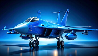 Modern fighter jet, sleek design